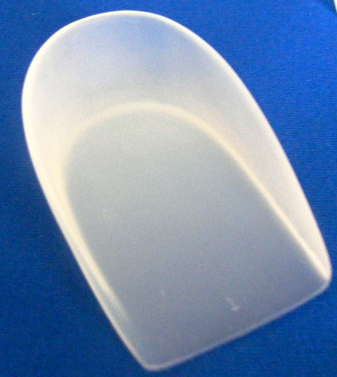 Single density silicone heel cup, pair